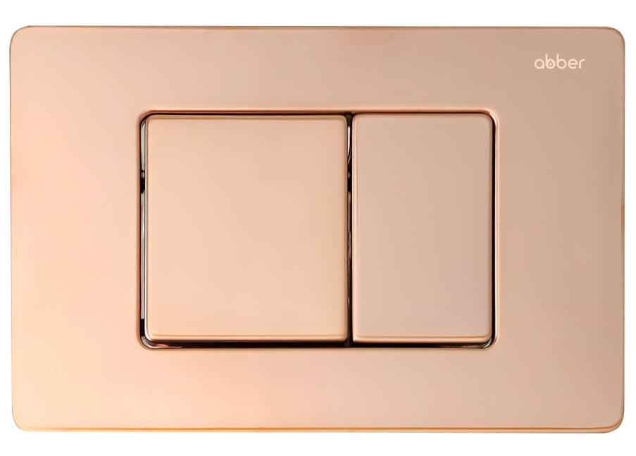 Кнопка смыва Abber AC0120RG розовое золото