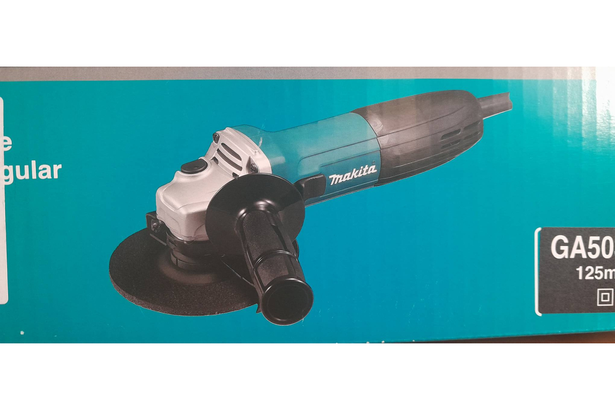 Угловая шлифовальная машина Makita GA5030RX9 125 мм, 720 Вт, 11000 об\мин, плавный пуск, антирестарт, кор.