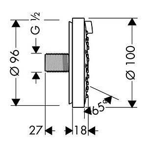 Форсунка Hansgrohe Raindance Air 28477000