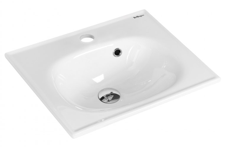 Тумба с раковиной BelBagno Etna 50x39 см, 1 ящик, Bianco Lucido