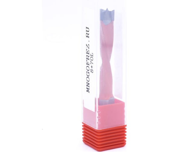 Сверло присадочное усиленное глухое KJ2-A50204L (8х70 мм; хв-к 10 мм; левое вращение) МНОГОФРЕЗ 6645