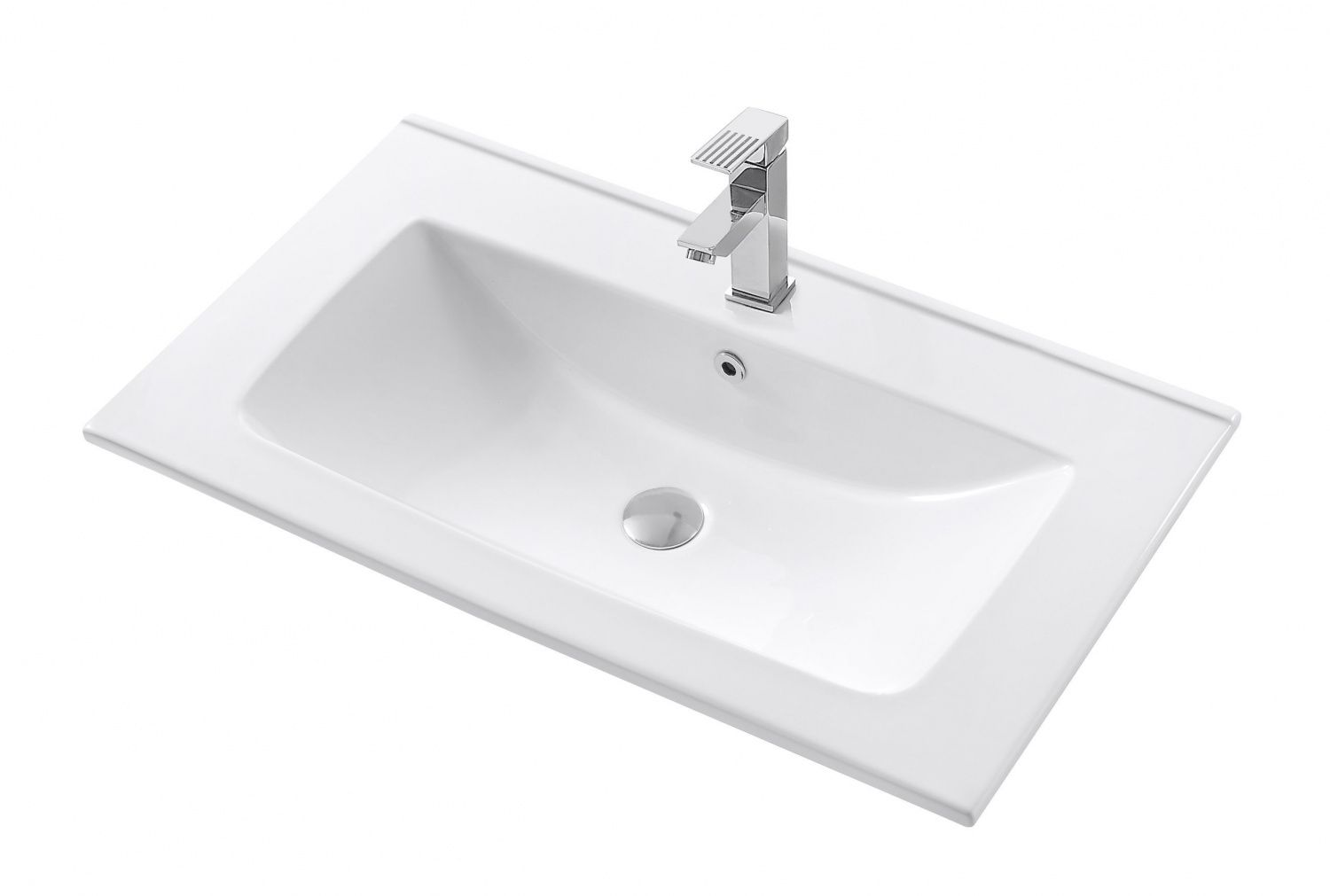 Мебель для ванной Art&Max Platino-Cer 80 см белый матовый