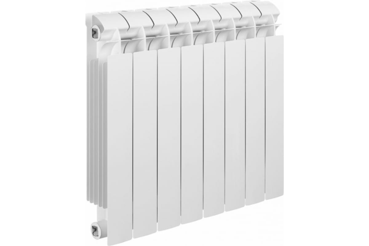 Биметаллический радиатор Global STYLE PLUS 500 8 секции, боковое подключение RG008UNRBGITM1
