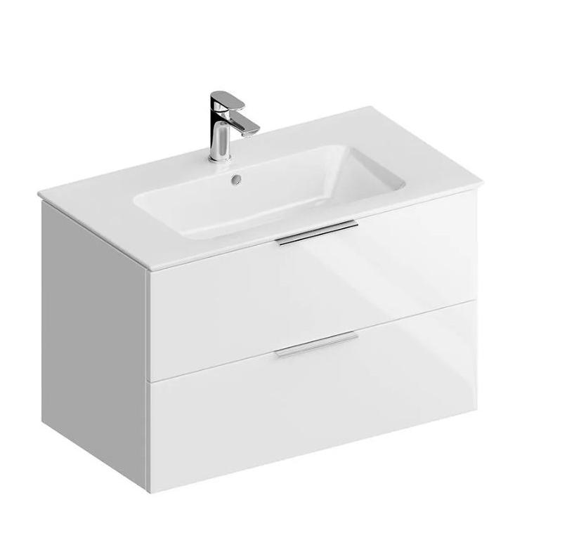Тумба с раковиной Kerama Marazzi Piano 85 см белый глянцевый
