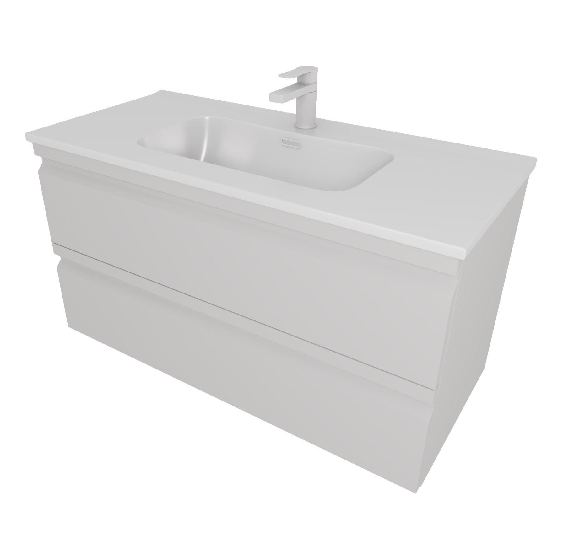 Тумба с раковиной Aquatek Вега 100 см AQ77100