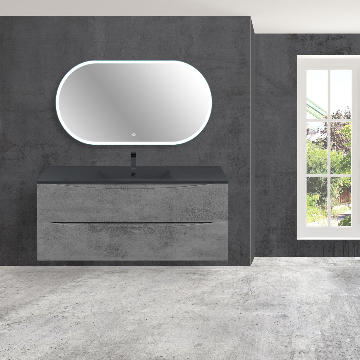 Мебель для ванной Vincea Mia 120 см Beton