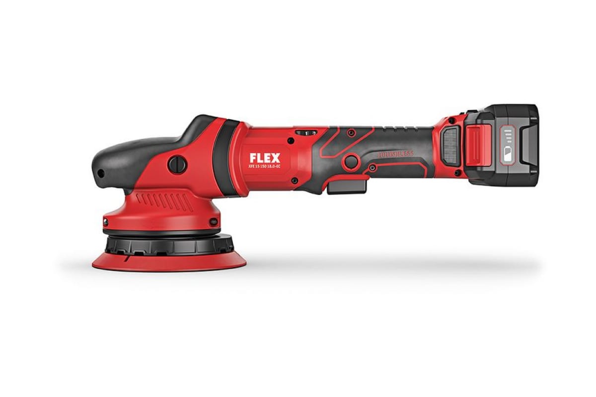 Аккумуляторная эксцентриковая полировальная машина Flex XFE 15 150 18.0-EC/5.0 P-Set 461237