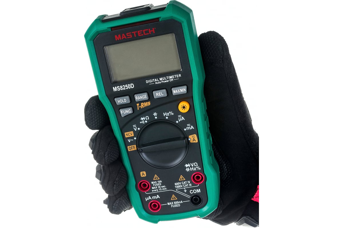 Цифровой автоматический мультиметр Mastech MS8250D TRUE RMS, USB 00-00000758