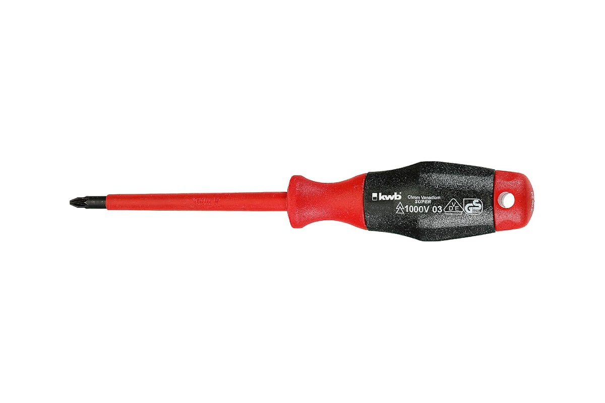 Крестовидная отвертка с изоляцией PZ1X80 KWB 653-012