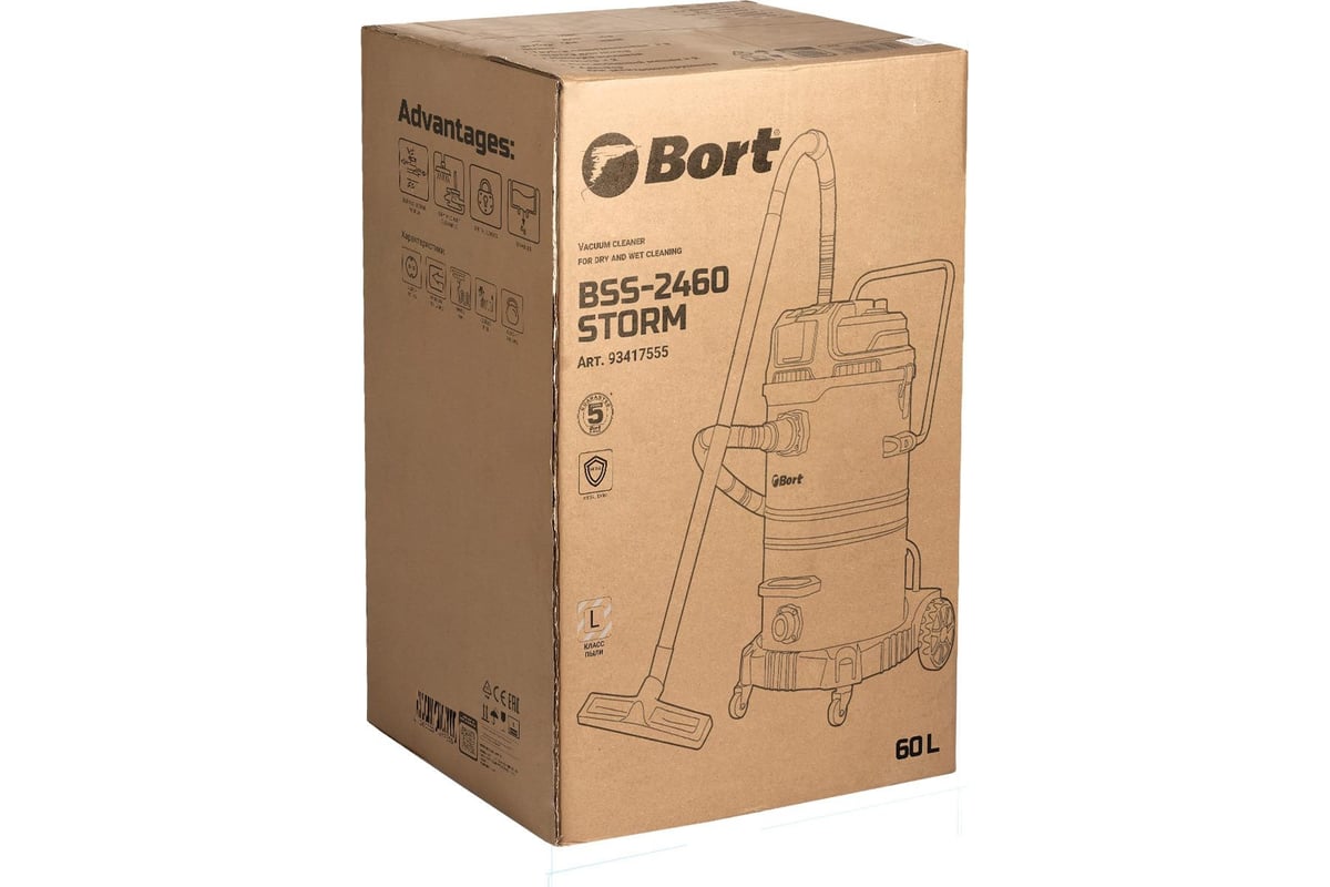 Пылесос для сухой и влажной уборки Bort BSS-2460-STORM 93417555