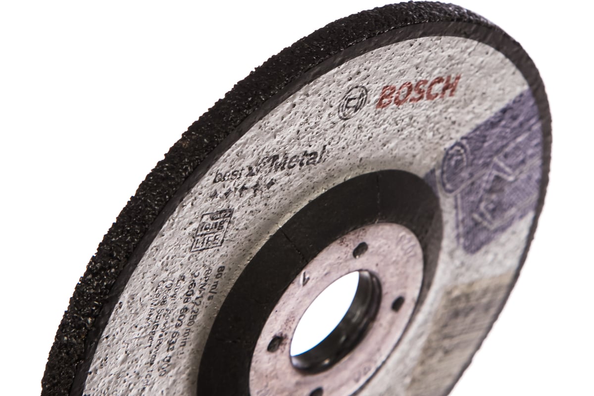 Круг обдирочный по металлу (125х22.2 мм) Bosch 2608603533