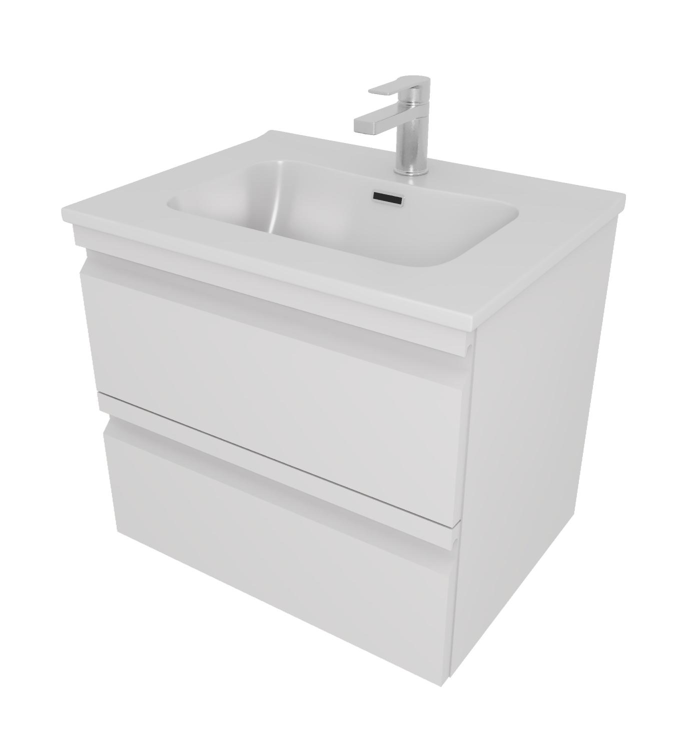 Тумба с раковиной Aquatek Вега 60 см AQ77060