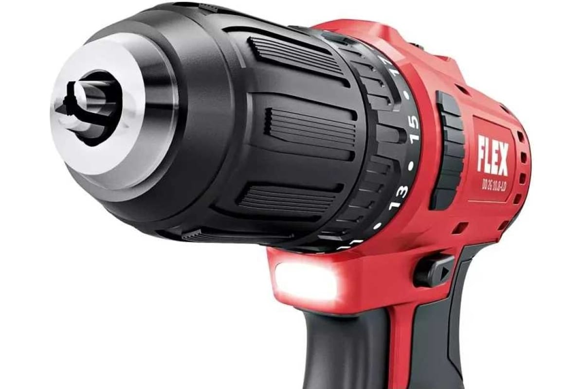 Двухскоростной аккумуляторный шуруповерт Flex DD 2G 10.8-LDBC/2.5 516155
