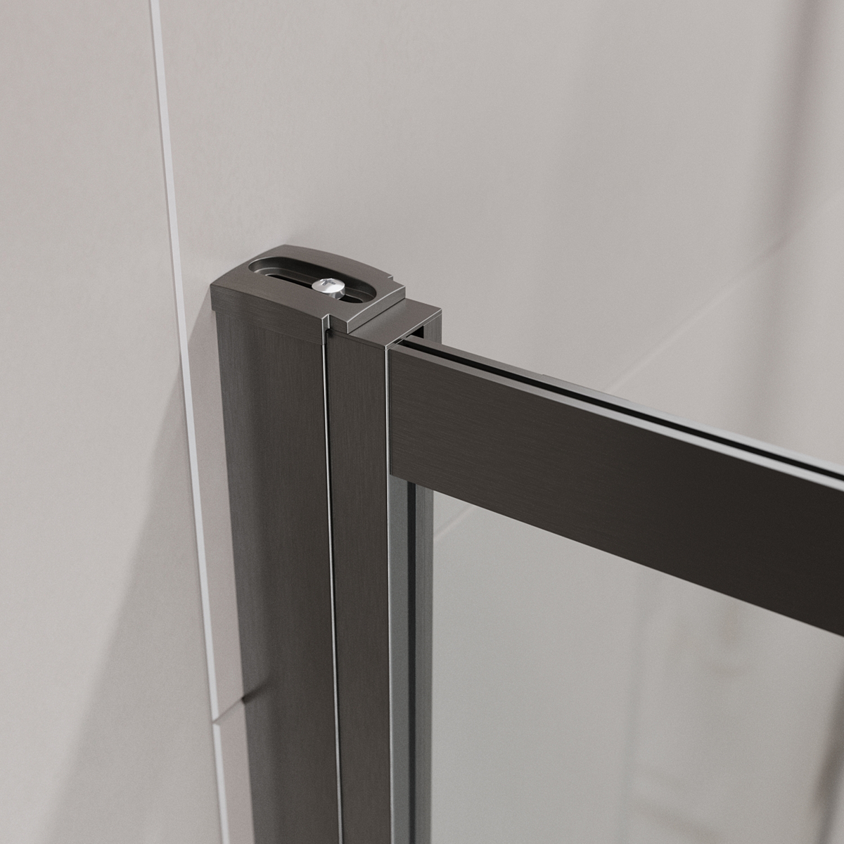 Шторка для ванны Cezares SLIDER-FIX-VF-11-90/150-C-GM 90x150 прозрачная, оружейная сталь