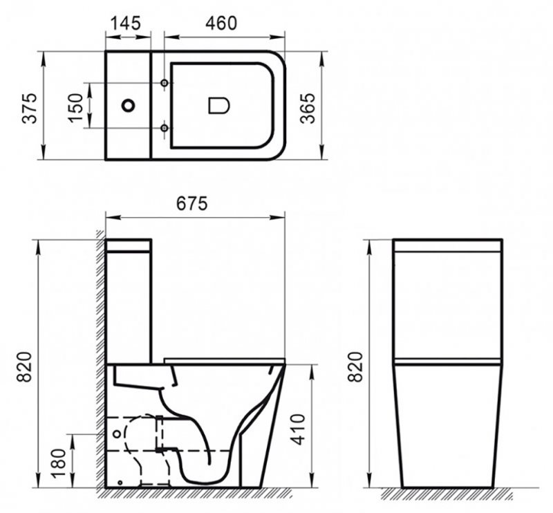 Унитаз-компакт BelBagno Ardente-R BB02093CPR/BB2112SC безободковый с сиденьем