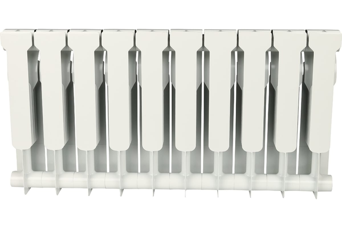 Биметаллический радиатор Rommer Profi BM 350 BI350-80-80-130 10 секций RAL9016 86632