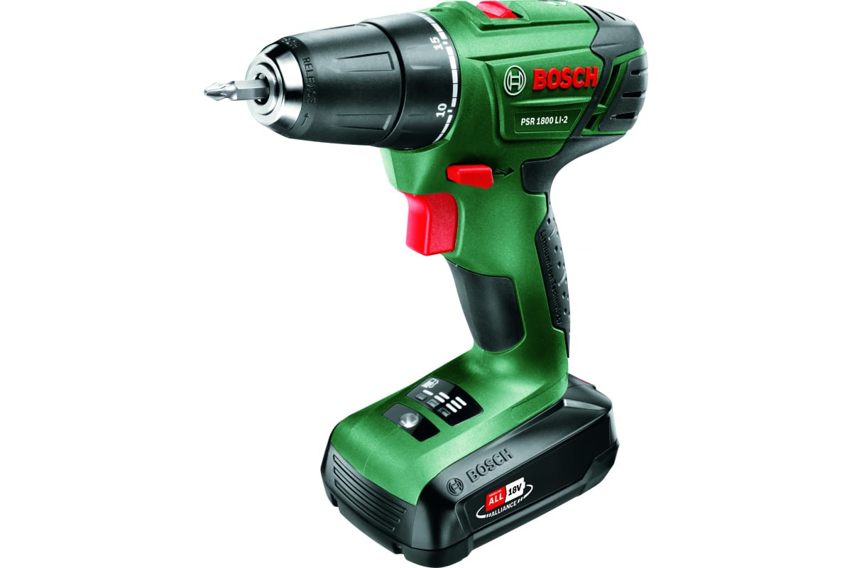 Аккумуляторная дрель-шуруповерт Bosch PSR 1800 LI-2 06039A310H