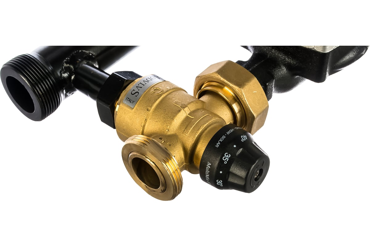 Насосно-смесительная группа Uni-Fitt DN25, с термосмесителем, с Grundfos UPSO 25-65 180, 491G2500