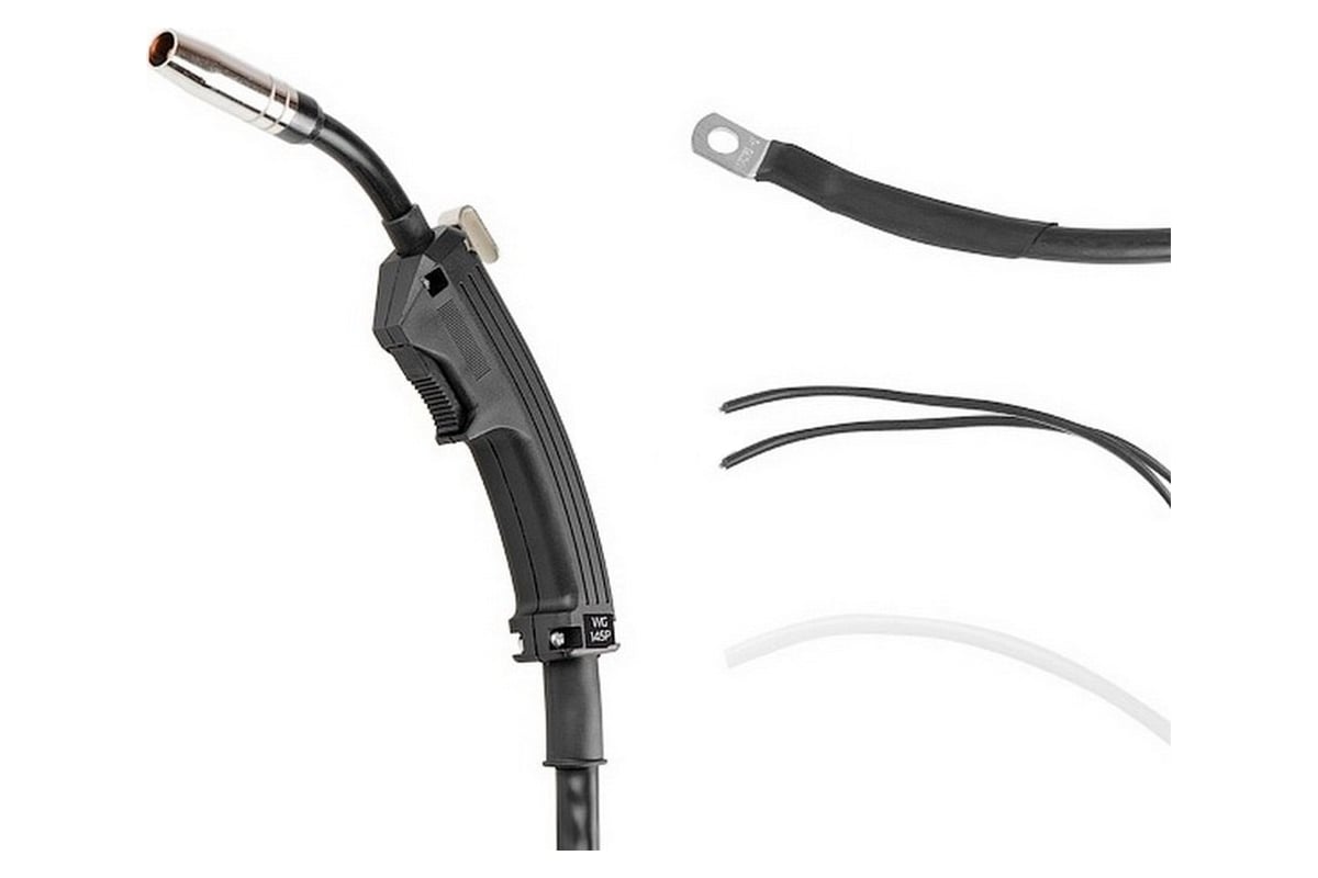 Горелка сварочная MIG MAG WG-145P, 2.5 м, 150 А Solaris WG-145P