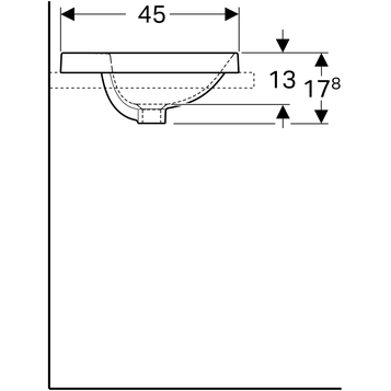 Раковина Geberit VariForm 55 см 500.720.01.2