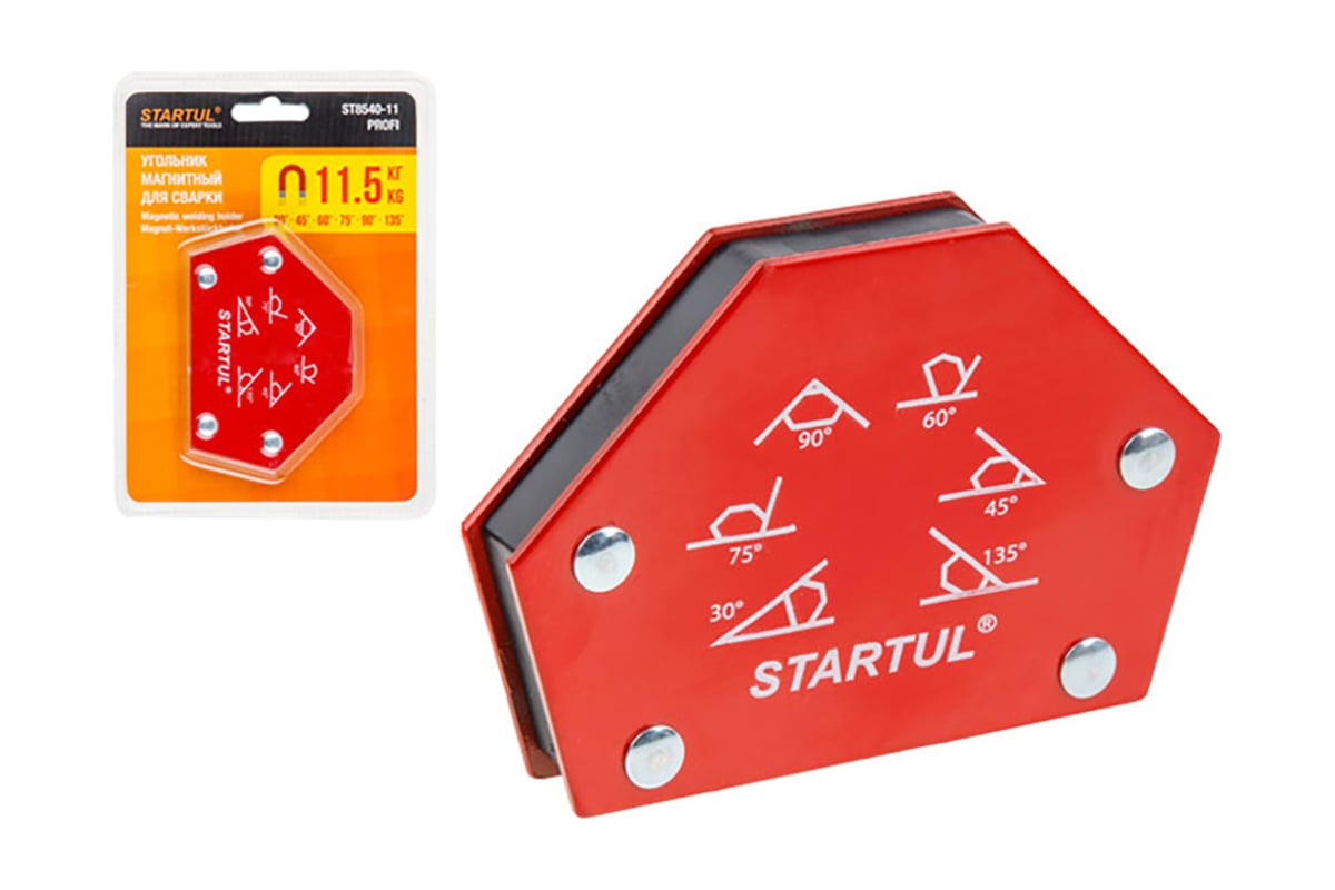 Угольник магнитный для сварки 11.5 кг STARTUL ST8540-11