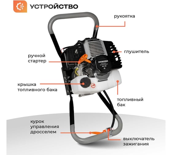 Мотобур Electrolite AG 53 6610