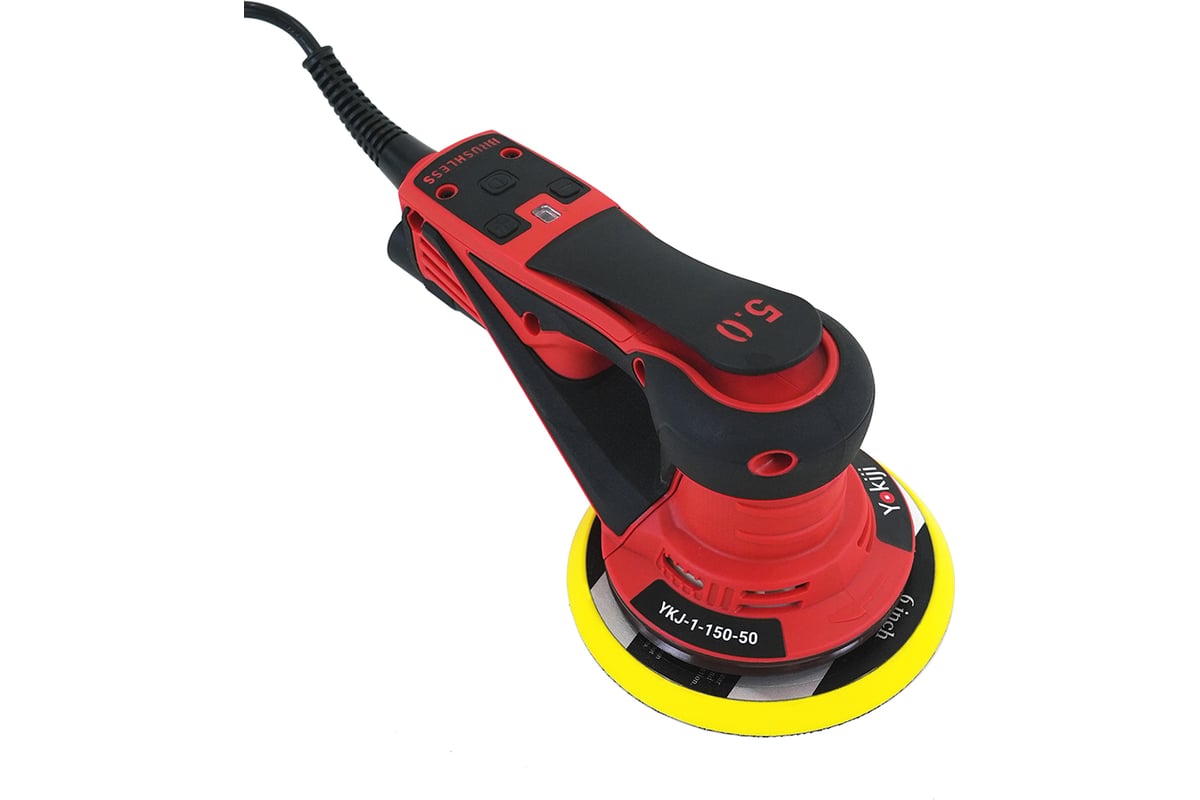 Шлифовальная ручная машинка YOKIJI 220V/50Hz, 350W, эксцентрик 5,0 мм YKJ-1-150-50