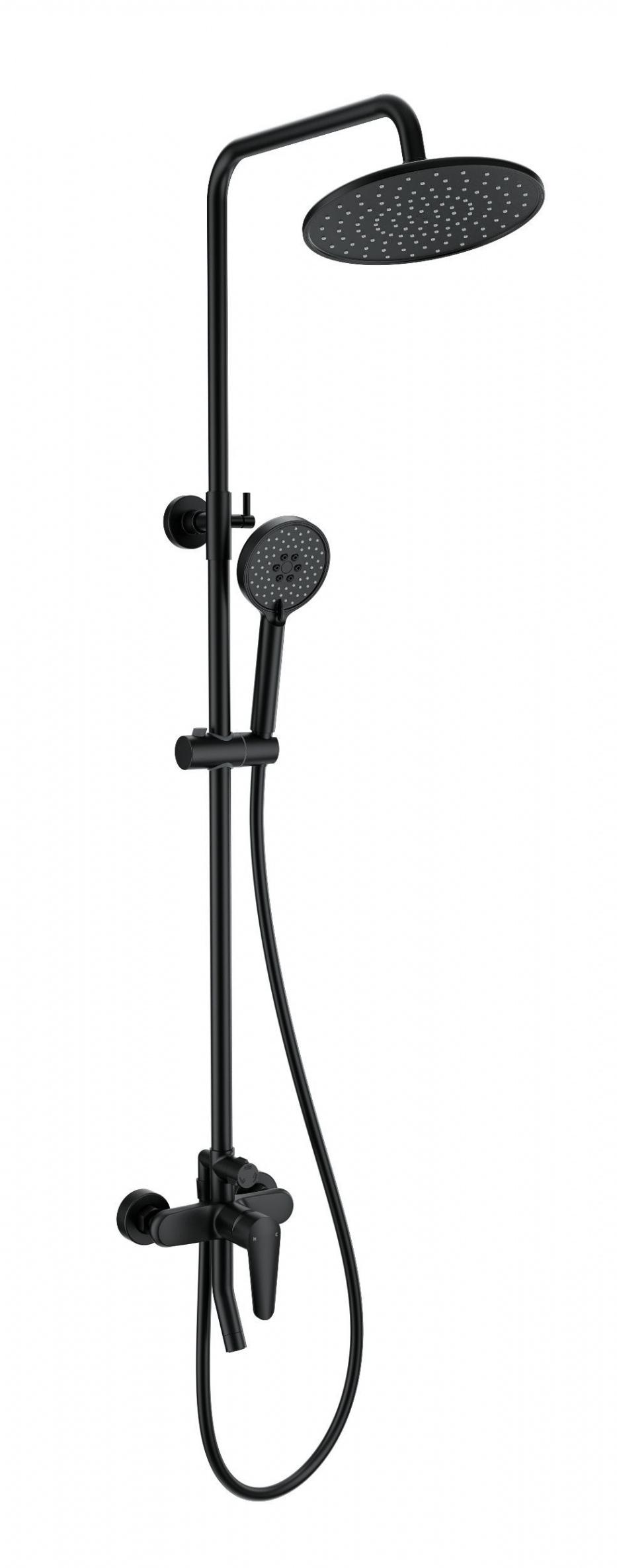 Душевая стойка Wonzon&Woghand WW-B2168-A-MB черный матовый