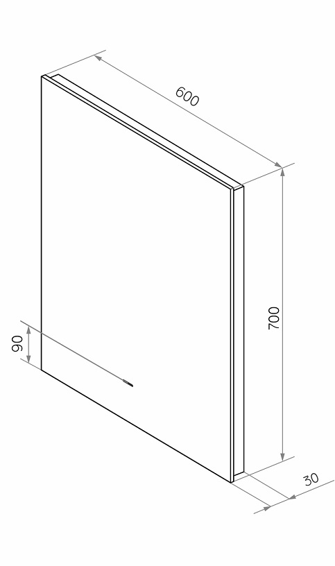 Зеркало Континент Trezhe LED 60x70 см с подсветкой ЗЛП542