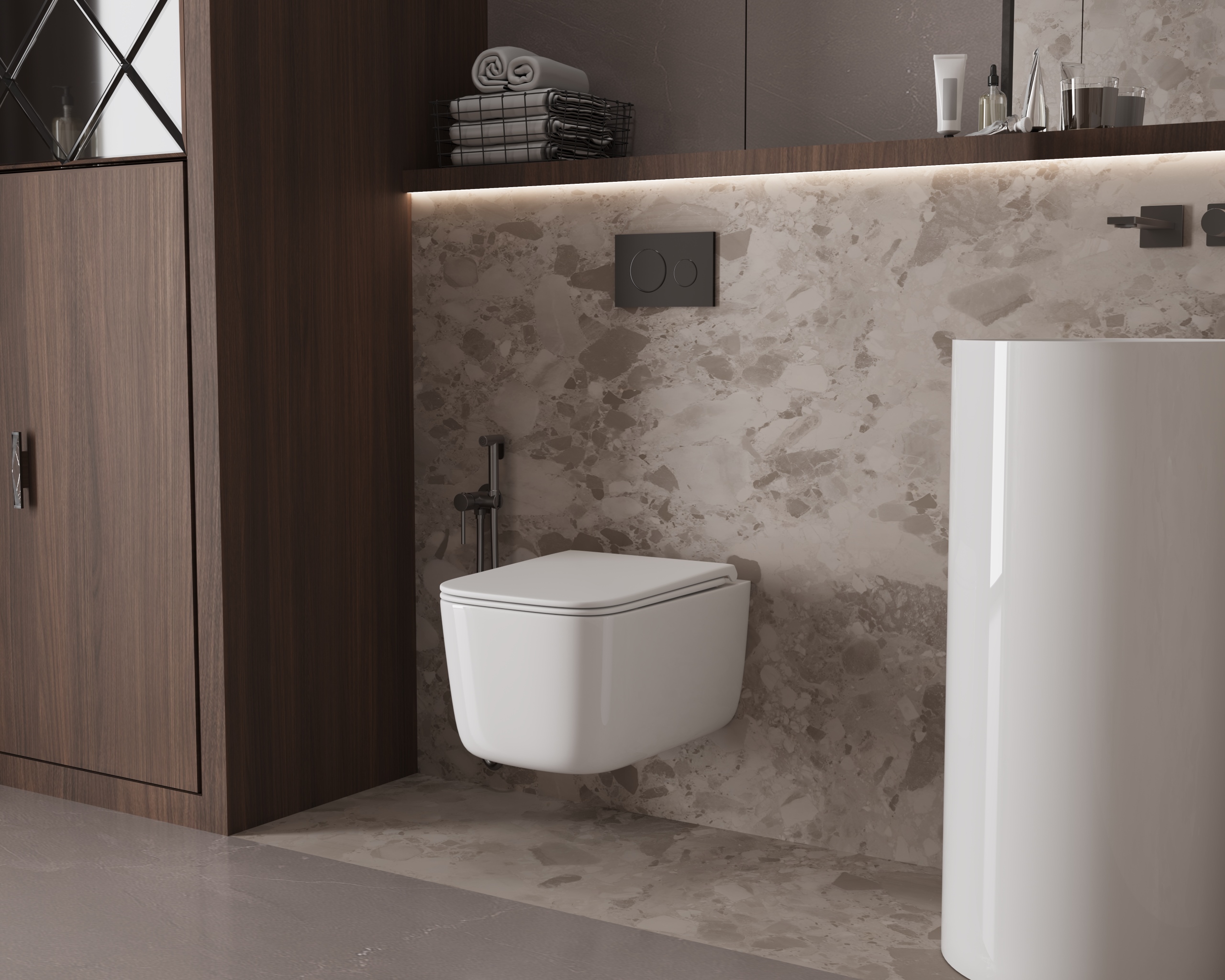 Подвесной унитаз Vincea Tornado Capri VT1-63T белый