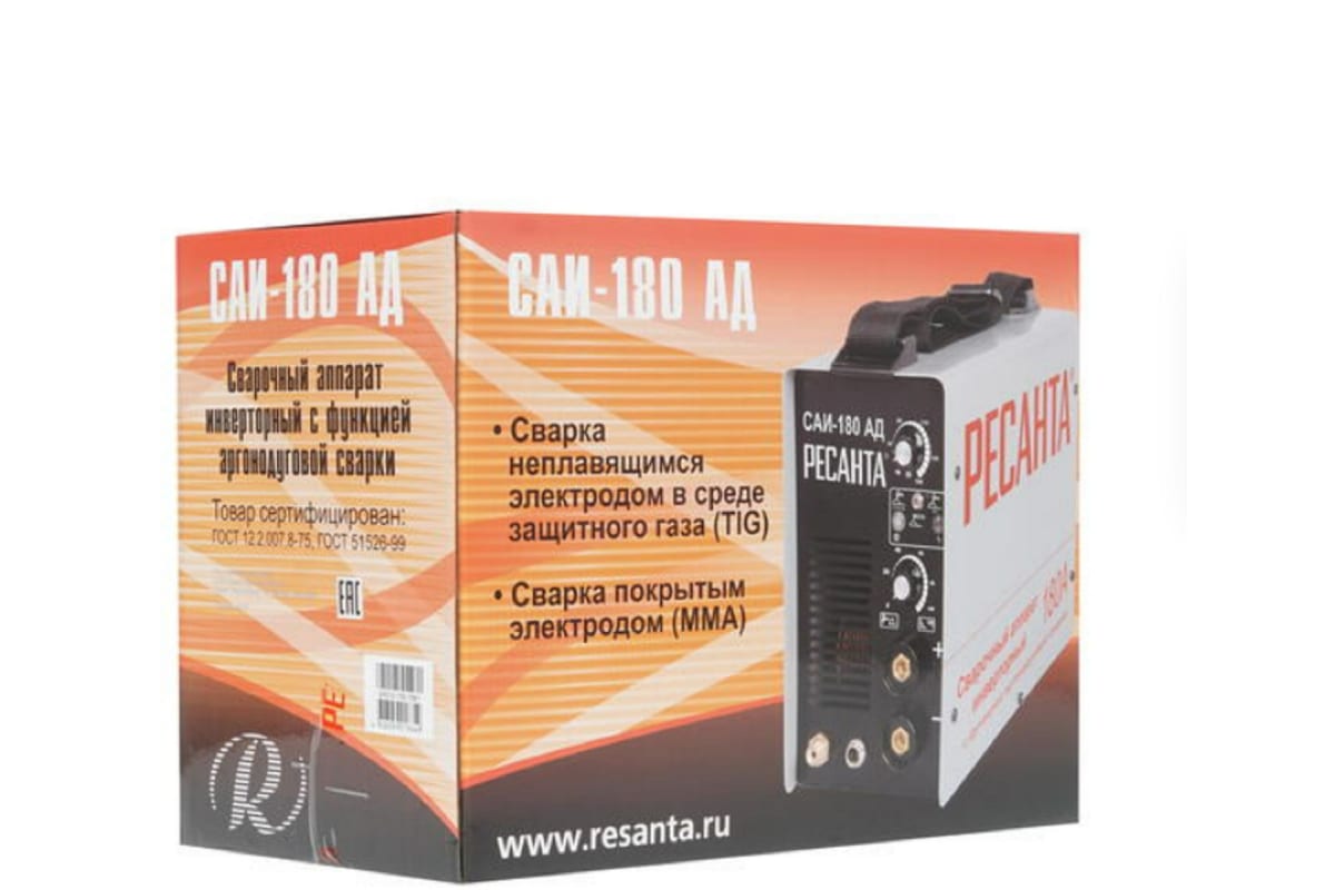 Аргоновый инвертор Ресанта САИ 180 АД 65/16