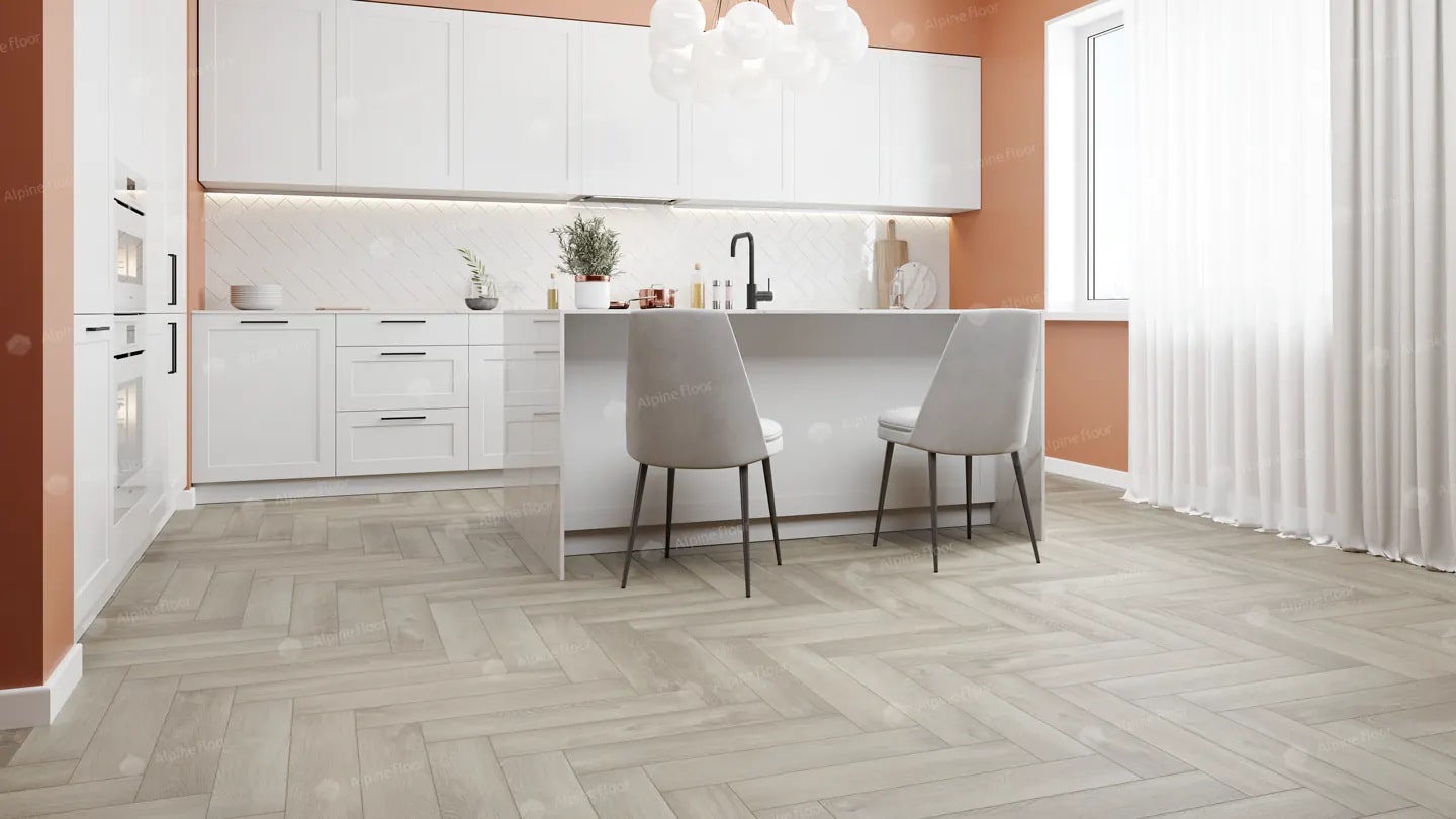 SPC ламинат Alpine Floor Parquet Premium ABA Дуб Фантазия 600x125x8 мм, ECO 19-1B