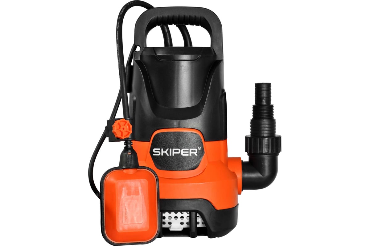 Насос погружной SKIPER SP4500 2-в-1 (750 Вт, 14000л/ч, напор 8 м, 1" или 1 1/2") 00-00021031