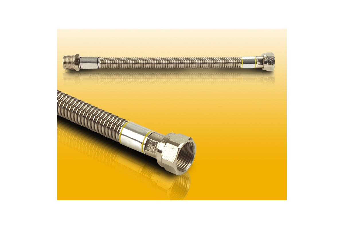 Сильфонная подводка для газа GM Cobra 1/2", г/г, 3.5м GM 3500