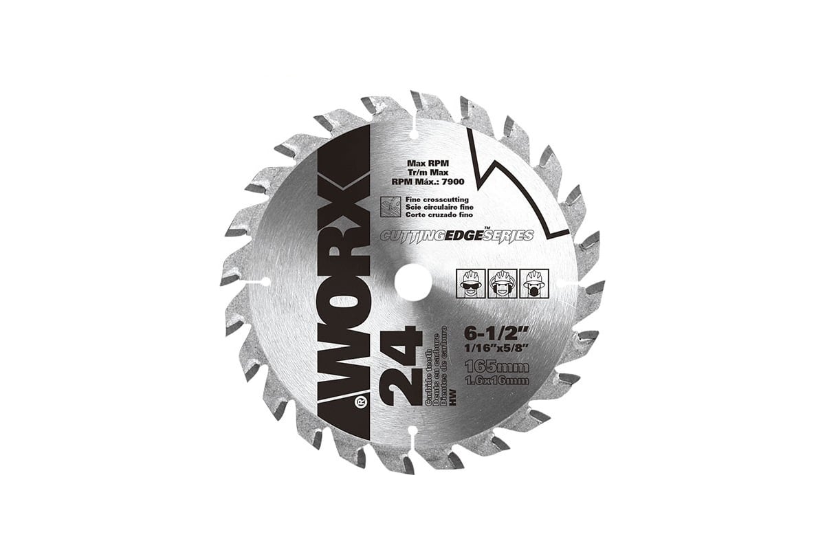 Пильный диск (24T; 165x1.6x20 мм) твердосплавный Worx WA5101