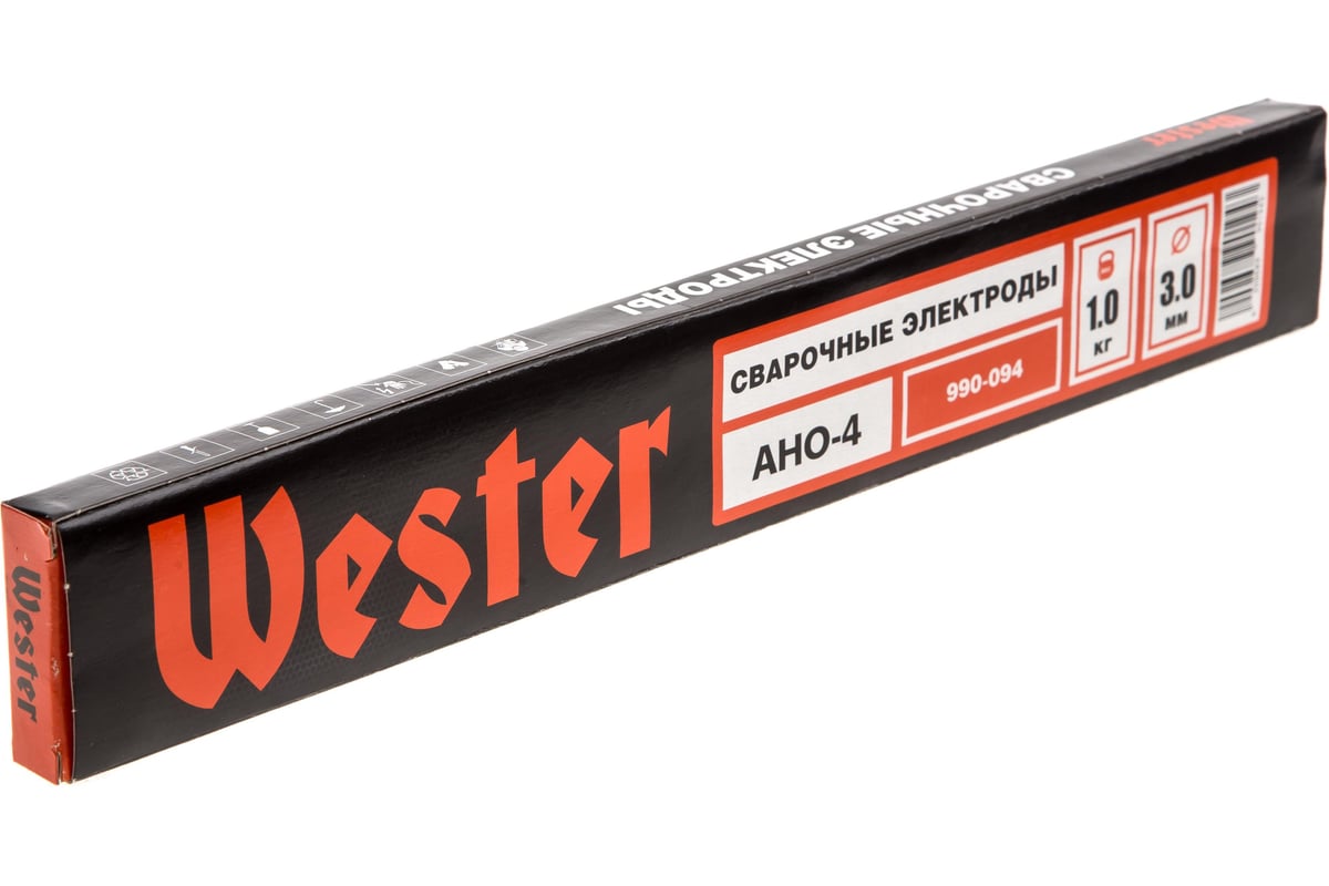 Электроды сварочные 990-094 АНО-4 (3 мм; 1 кг) Wester 403824