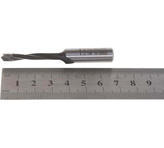 Сверло HW (5x35x70 мм; Z 2+2; S 10x30 RH) для присадочного станка CMT 311.050.41