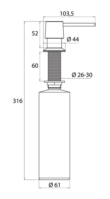 Дозатор жидкого мыла Emco System2 3521 001 20 хром