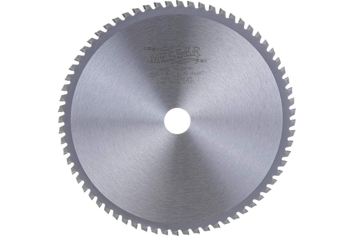 Пильный диск ТСТ по тонкой стали (230х25.4 мм) Messer 10-40-233