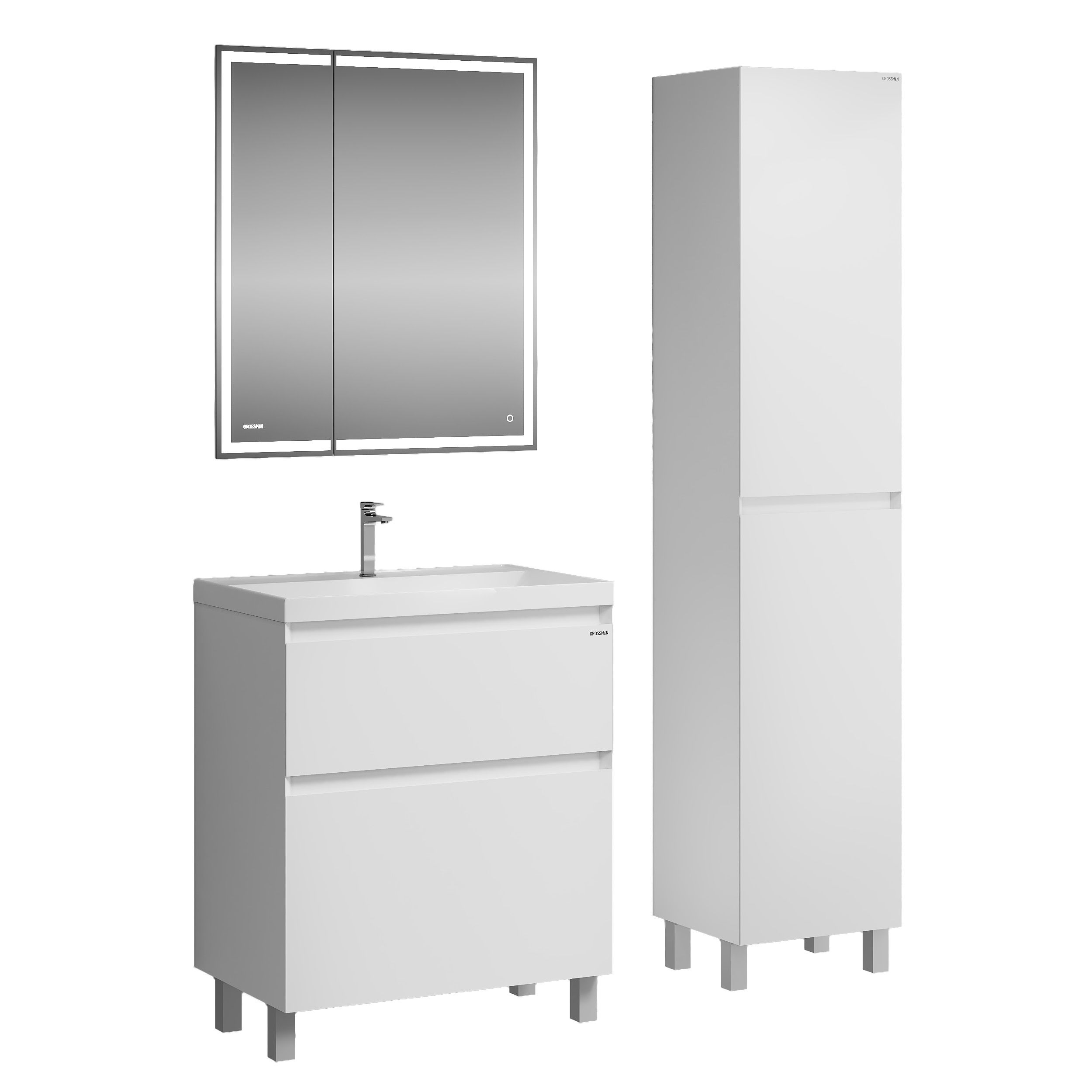 Тумба с раковиной Grossman Меркадо 80 см напольная