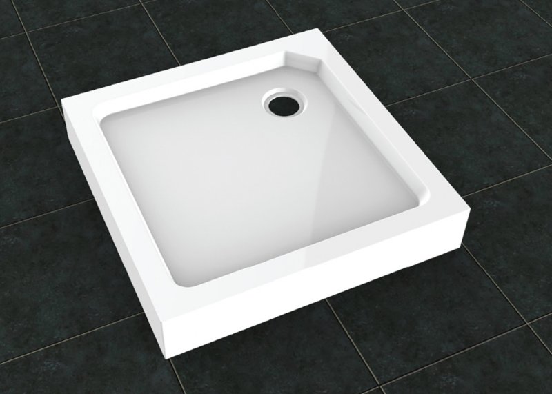 Поддон для душа Cezares TRAY-SMC-A-80-550-150-W 80x80 стеклокомпозит