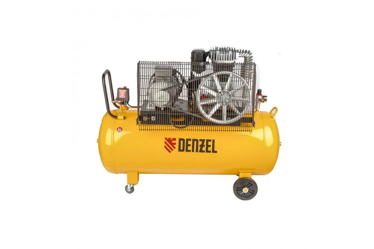 Компрессор Denzel DR4000/200 масляный ременный 10 бар 690 л/м мощность 4 кВт 58093