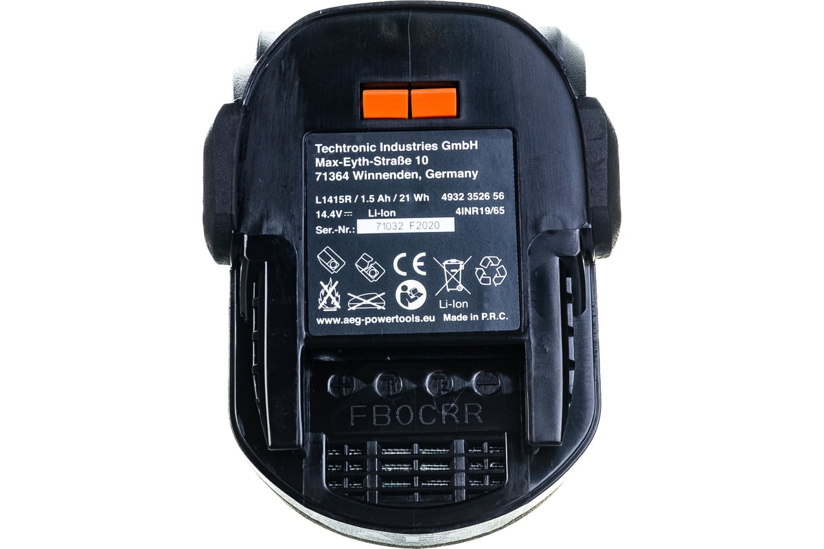 Аккумулятор L1415R (14.4 В;1.5 A*ч; Li-ion) AEG 4932352656