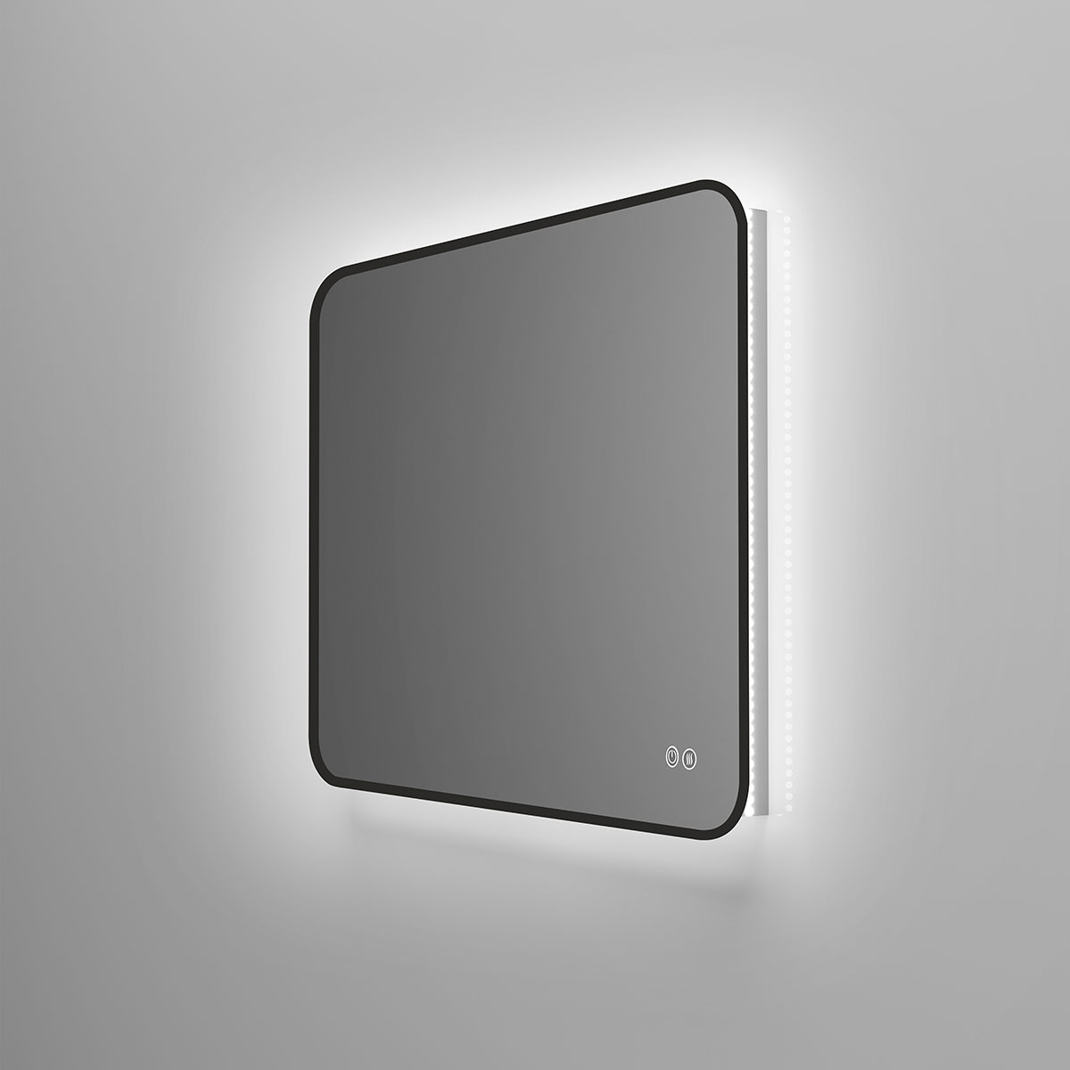 Зеркало Vincea VLM-3VC800B-2 80x60 см, сенсорный выключатель и диммер, антипар, черный