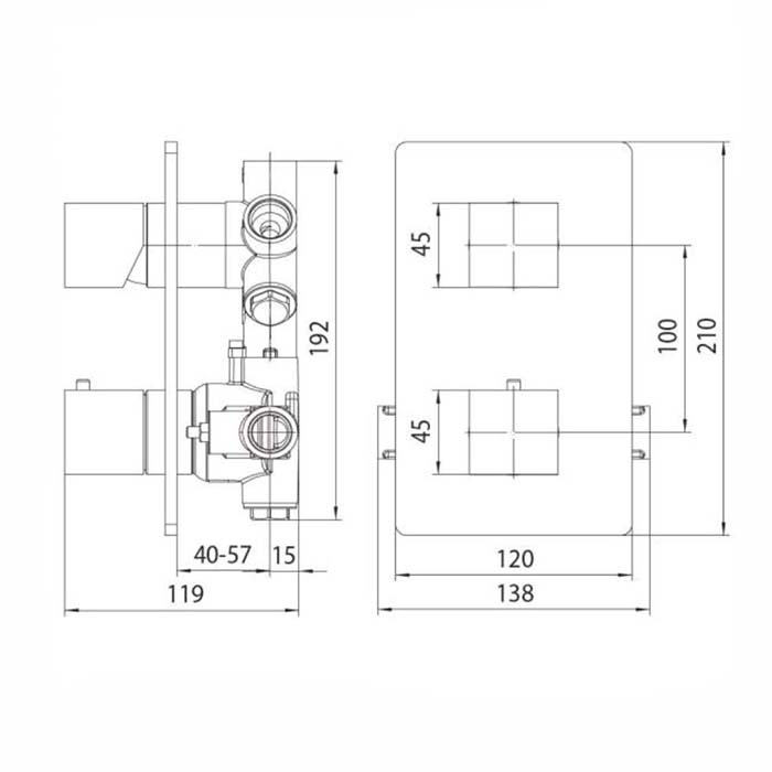 Смеситель для душа Bossini Cube Z00061.073 черный матовый