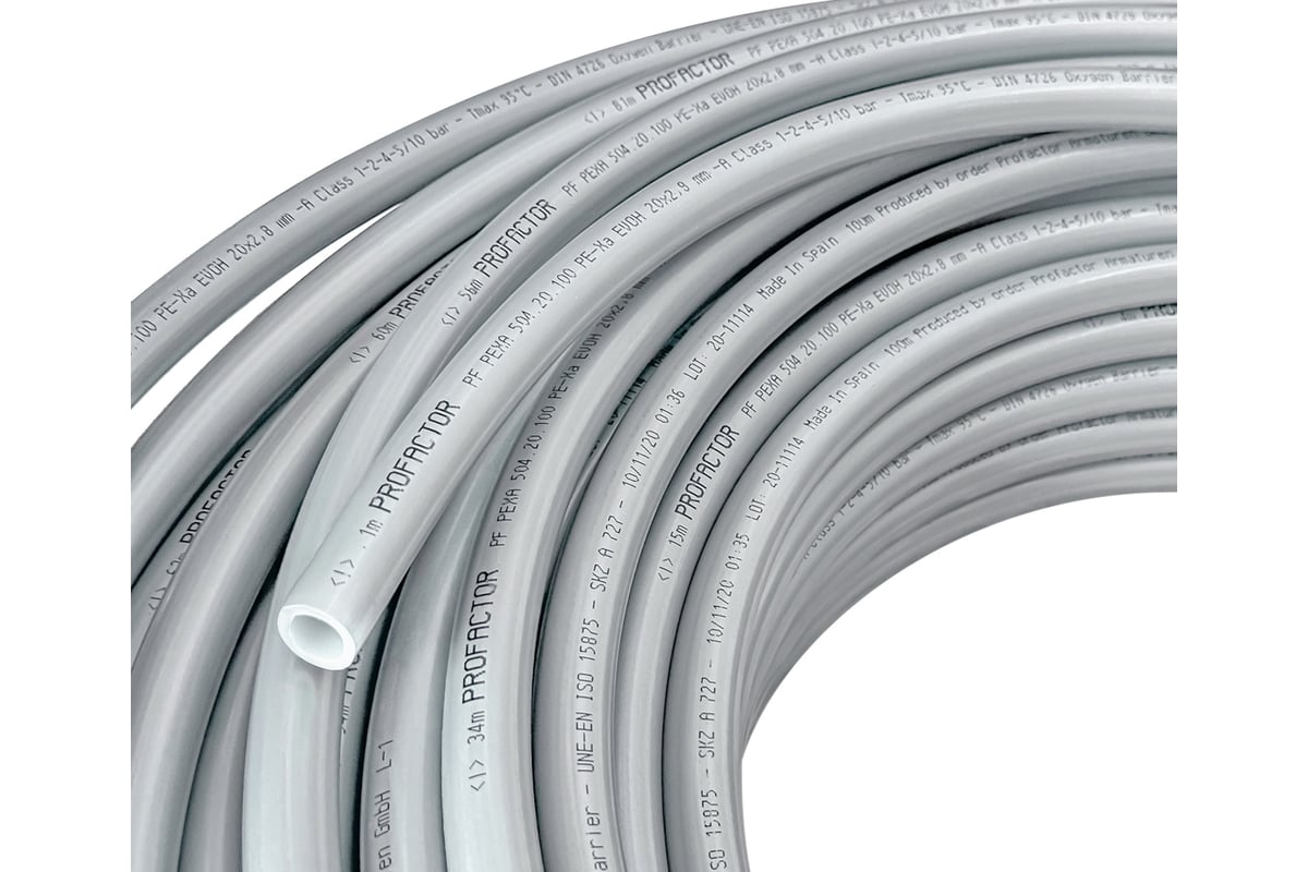 Труба из сшитого полиэтилена PEX-A EVOH универсальная PROFACTOR 32х4.4 (бухта 50м) PF PEXA 504.32.50