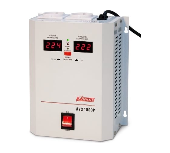 Настенный стабилизатор Powerman 1ф 1,5 кВА AVS 1500 P 6049482