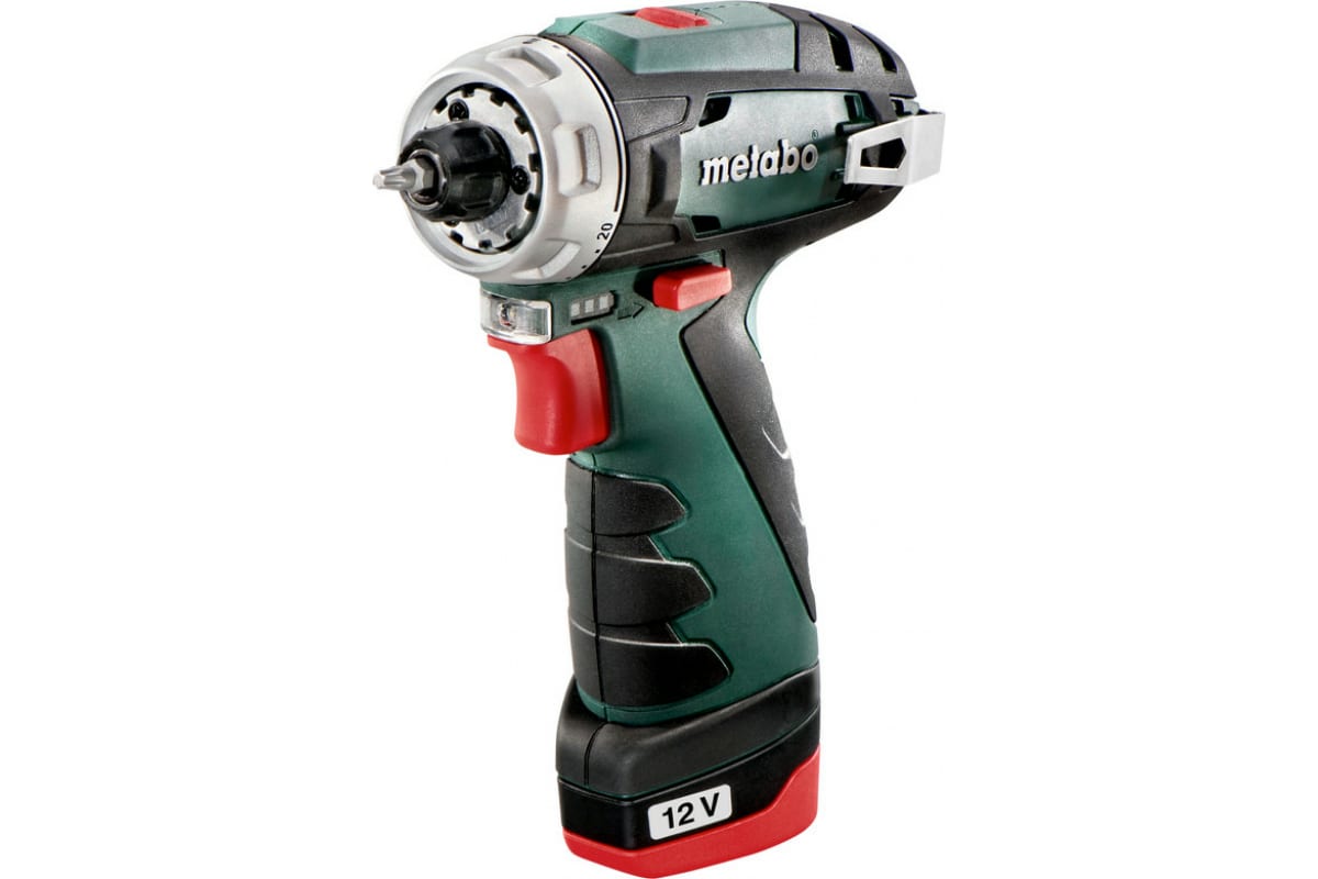 Аккумуляторная дрель-шуруповерт Metabo PowerMaxx BS 12 В, 2х2.0, LC12, патрон, кейс 600984500