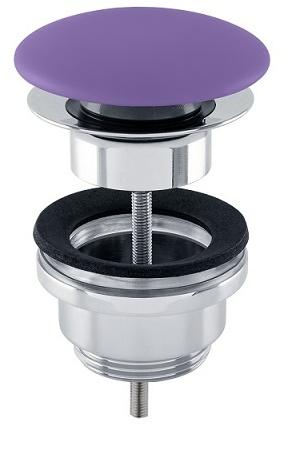 Донный клапан Galassia 9916Vi универсальный, фиолетовый матовый
