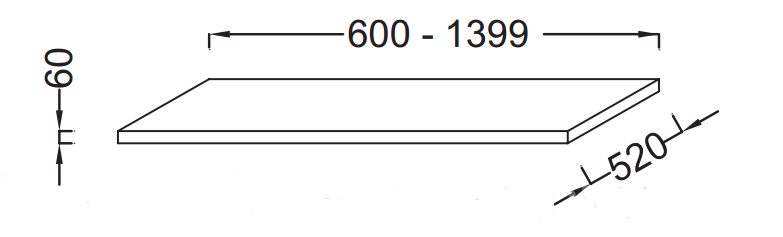 Столешница под раковину Jacob Delafon Parallel EB50-1200-E10 120 см квебекский дуб